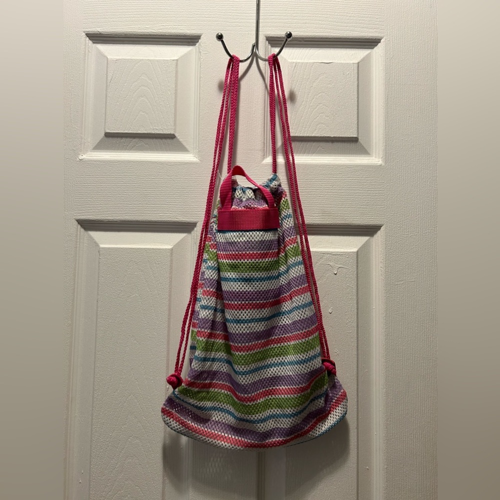 Mesh‎ drawstring backpack bag - Picture 3 of 5
